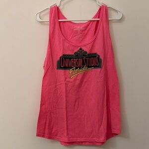 Universal Bright Pink Graphic Tank Top